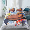 American Football Cartoon Duvet Cover