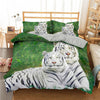 Duvet Cover Two White Tigers