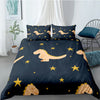 Dinosaur In The Stars Duvet Cover