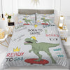 Duvet Cover Dinosaur On A Skateboard