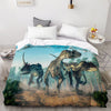 Pachycephalosaurs Dinosaurs Duvet Cover