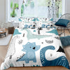 Kids Green Dinosaurs Duvet Cover