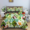 Floral Plaid Duvet Cover