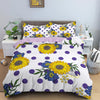 Sunflower Floral Duvet Cover