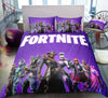 Purple Fortnite Duvet Cover