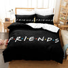 Duvet Cover Friends Black