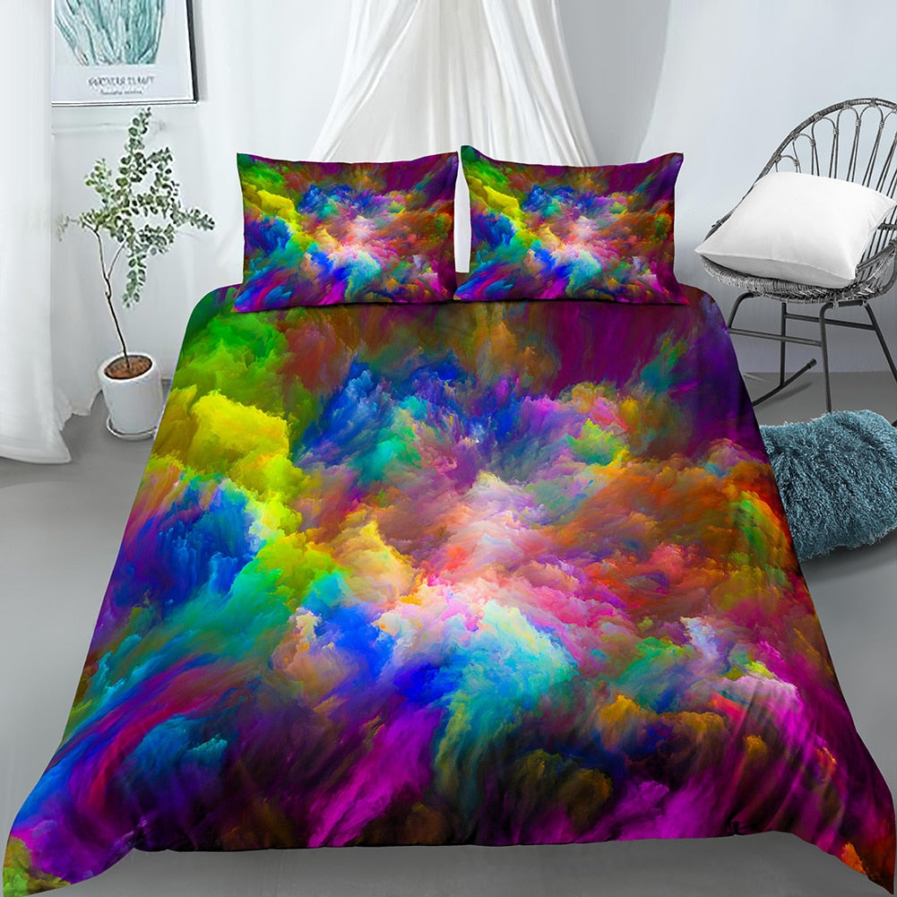 Multicolor Smoke Duvet Cover