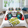 White Gaming Duvet Cover Enjoy This