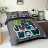 Gaming Just Now Gray Duvet Cover