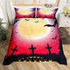 Halloween Duvet Cover Full Moon in a Graveyard