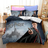 Duvet Cover Harry Potter in front of Hogwarts