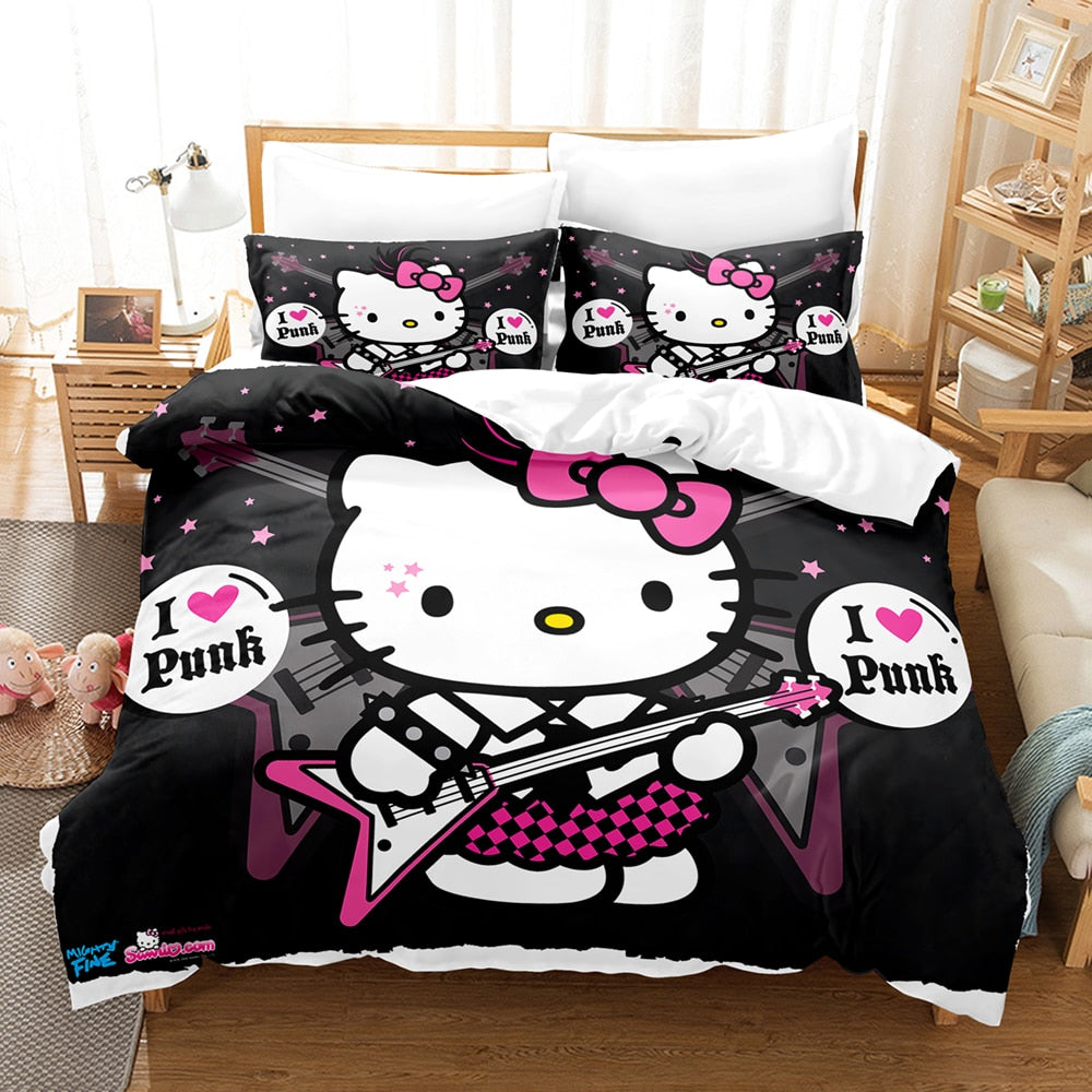 Duvet Cover Hello Kitty Guitar