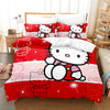 Duvet Cover Hello Kitty Pink And Red