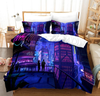 Purple Hong Kong Duvet Cover