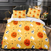 Halloween Pumpkin Yellow Duvet Cover