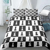 Checkers And Pawns Duvet Cover