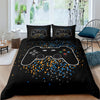 Black Video Game Duvet Cover