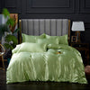 Satin Khaki Duvet Cover