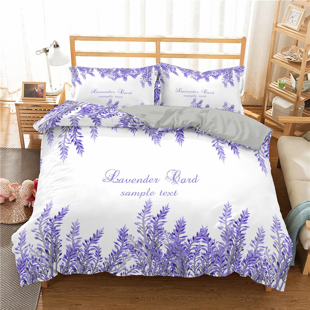 White Lavender Duvet Cover