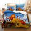 Lion King Characters On The Rock Duvet Cover