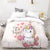 Little Girl Unicorn Duvet Cover