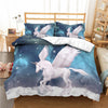 Flying Unicorn Duvet Cover