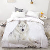 White Wolf In The Snow Duvet Cover