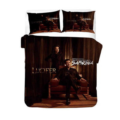 Lucifer And Chloe Duvet Cover