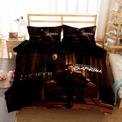 Lucifer And Chloe Duvet Cover