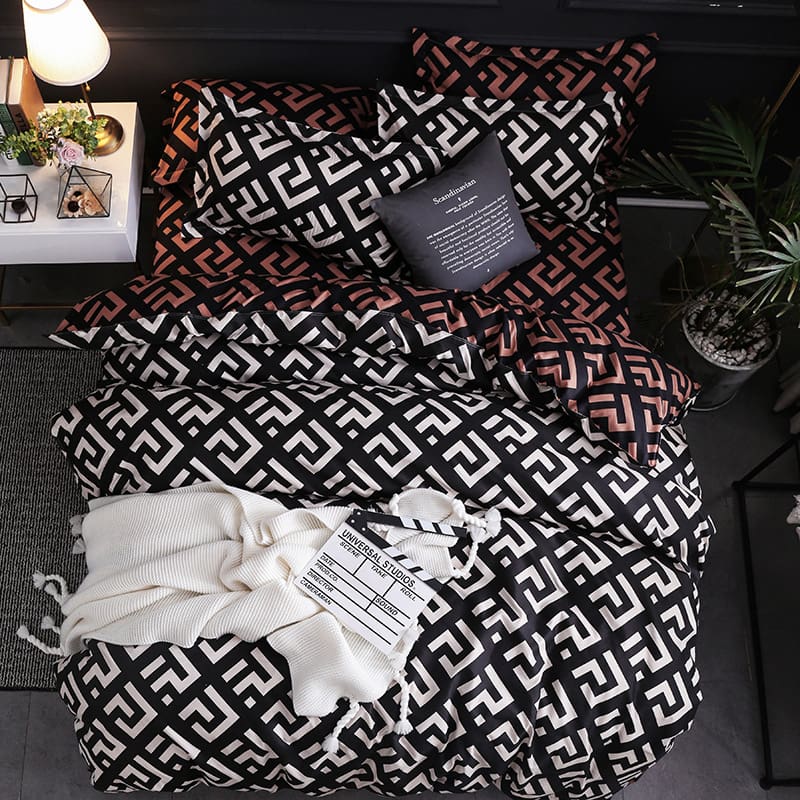 Luxury Black And White Duvet Cover