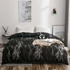 Black Marble Duvet Cover