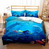 Sailor And Dory Among The Sharks Duvet Cover