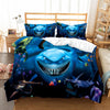 Sailor And Dory With Sharks Duvet Cover