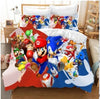 Mario And Sonic Duvet Cover