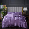 Purple Satin Duvet Cover