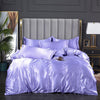 Purple Satin Duvet Cover