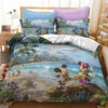 Mickey And Minnie By The Beach Duvet Cover