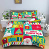 Multicolor Christmas Duvet Cover