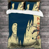 Naruto Sasuke White And Blue Duvet Cover