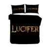 Lucifer Black Duvet Cover