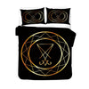 Duvet Cover Black Lucifer Gold