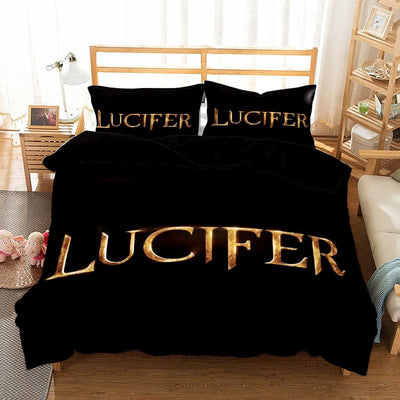 Lucifer Black Duvet Cover