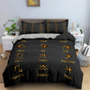 Black Zodiac Sign Duvet Cover