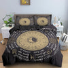 Zodiac Sign Black Duvet Cover