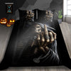 Duvet Cover Black Skeleton Middle Finger