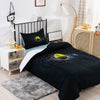 Black Tennis Ball Duvet Cover