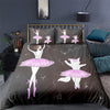 Black Dancer Duvet Cover With Her Cat