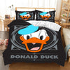 Donald Duck Black Duvet Cover