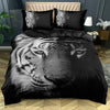 Black And White Tiger Duvet Cover