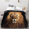 Lion Black Duvet Cover